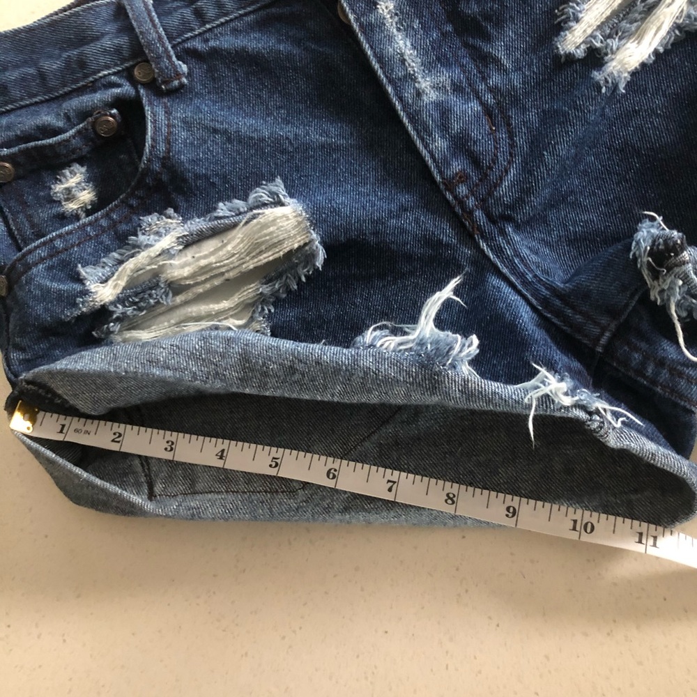 One Teaspoon Bandits Jean Shorts Sz 25 - Picture 10 of 10